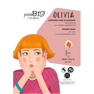 Olivia Maschera viso Peel-Off per Pelle Grassa con  Acido Ialuronicofico